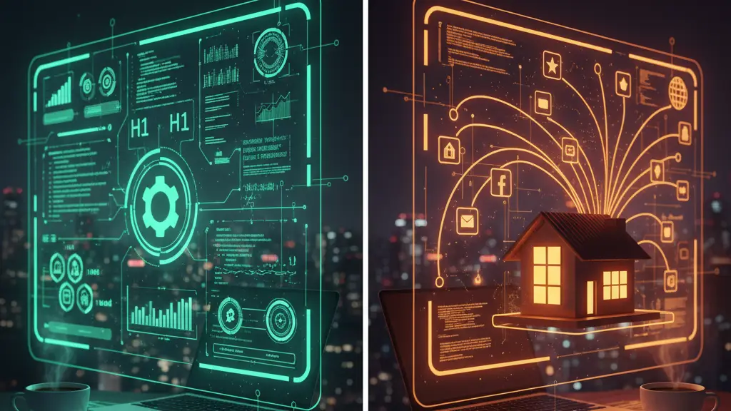 Division de l'écran entre deux interfaces holographiques de bureau